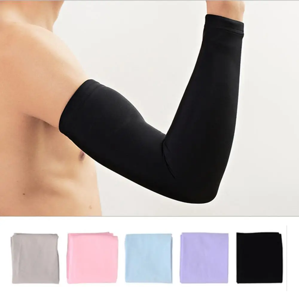 1 Pairs Arm Sleeves Warmers Sports Sleeve Sun UV Protection Hand Cover Cooling Warmer Running Fishing Cycling Ski Sunscreen