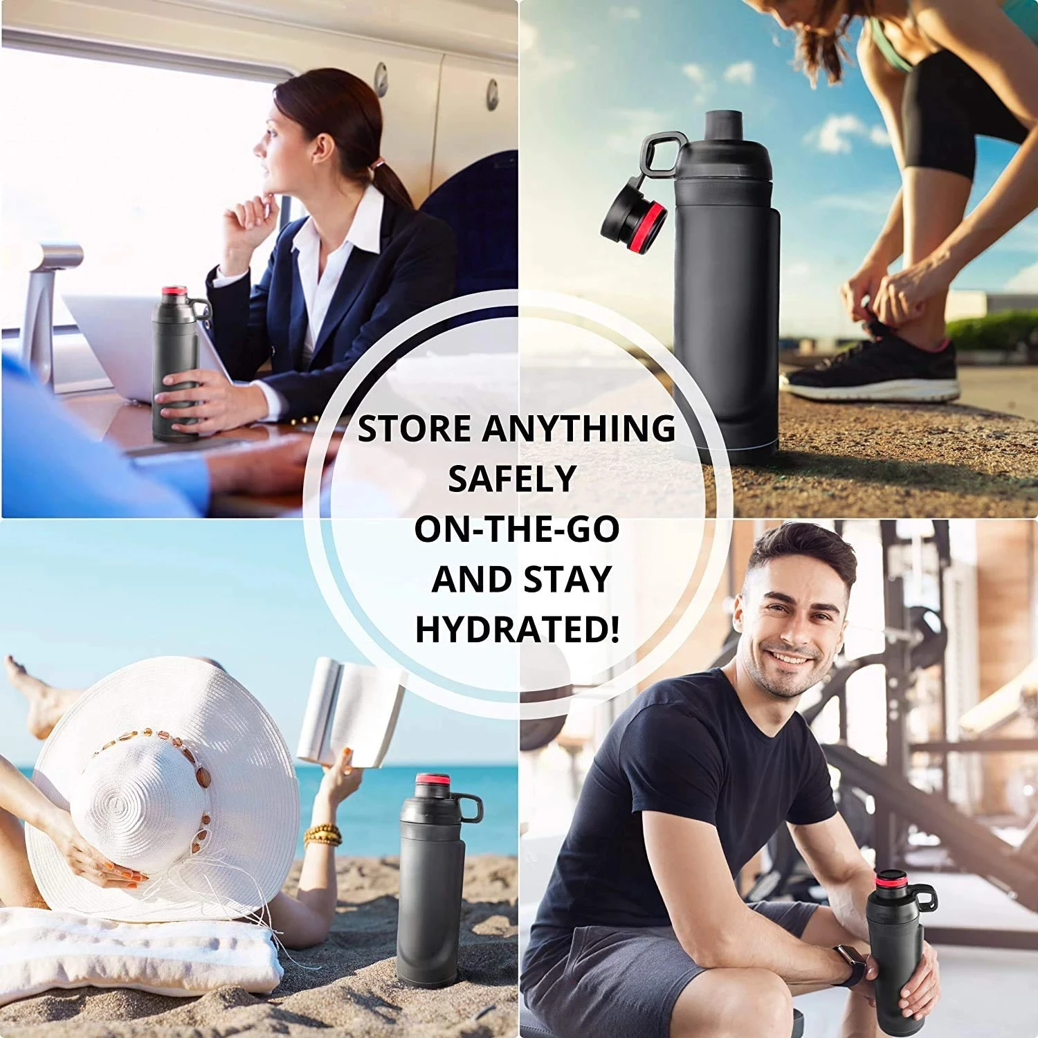 Water Bottle with Secret Compartment Safe Secret Phone Pocket Hiding Stash Pill Organizer Plastic Cup Hidden Money Surprise Gift