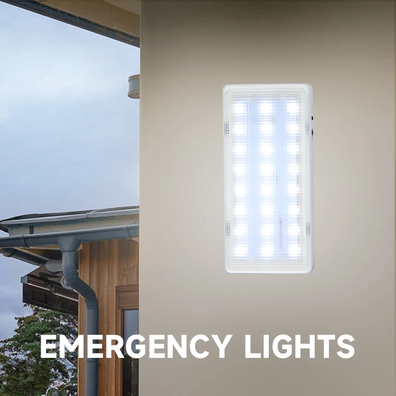 Emergency Light Wall-mounted Rechargeable Emergency LED Light Portable Handheld Lighting Flashing light Home Use led light emergency light