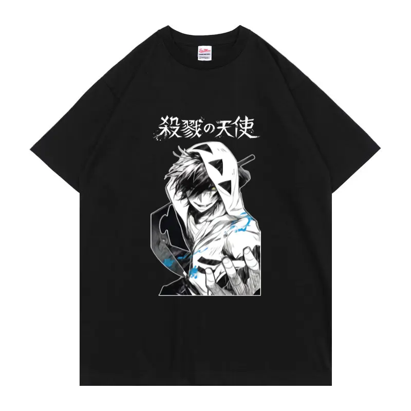 Новинка Классическая футболка с интересным принтом из аниме ангелы смерти