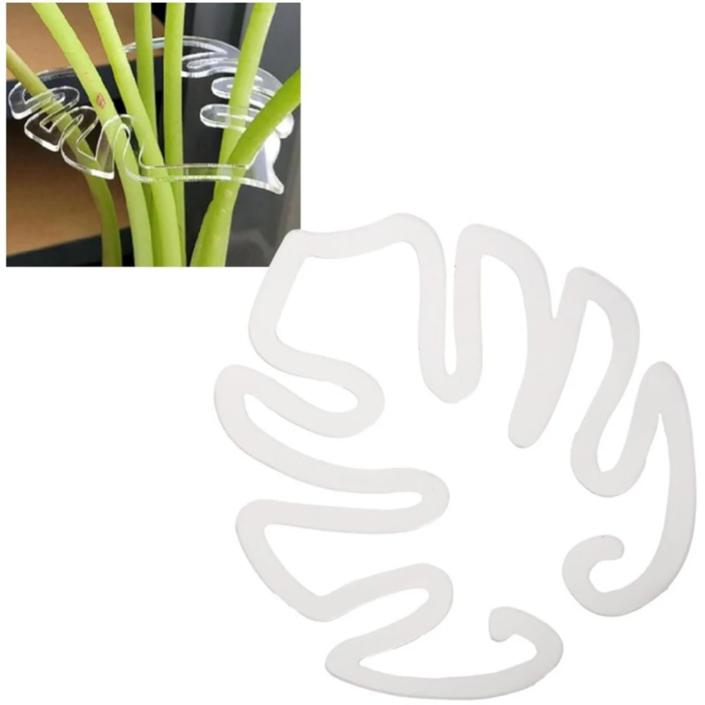 Plant Stem Support Reusable Clear Plastic Leaf Plant Support Indoor And Outdoor Wide Range Plants Flowers Fixed Bracket