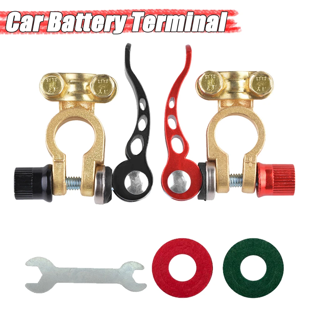 1 Paio Di Connettori Per Cavi Auto A Sgancio Rapido Batteria Per Auto Bornes Main Cable Post Morsetto Terminale Connessione A Vite Per Camion Auto