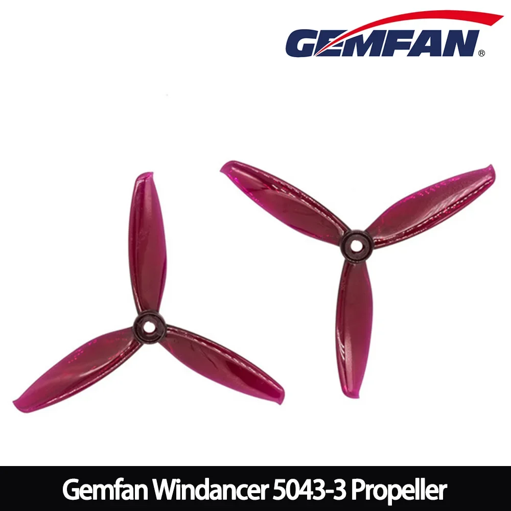 ตัวเลือกสินค้า ใบพัดโดรน Gemfan 5x4.3 3 ใบพัด วัสดุ PC สำหรับ FPV แข่งขัน
