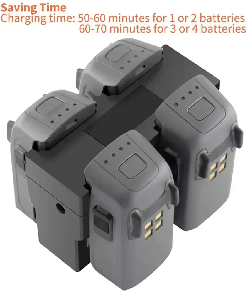 Fast Charger for DJI Spark Smart Flight Battery Charging Hub 100-240V AC Input DC 13.05V/2.2A Output Drone Battery Charger
