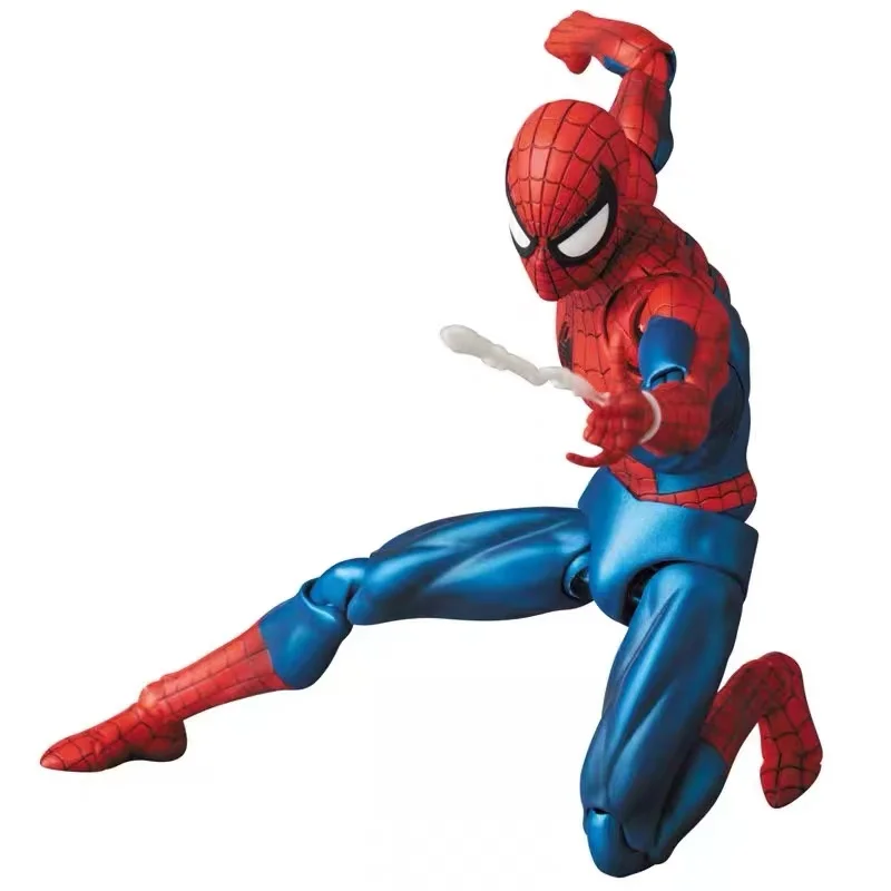 In Stock Original Medicom MAFEX 075 THE AMAZING SPIDER MAN Spiderman Action Figure Collectible Model Kids