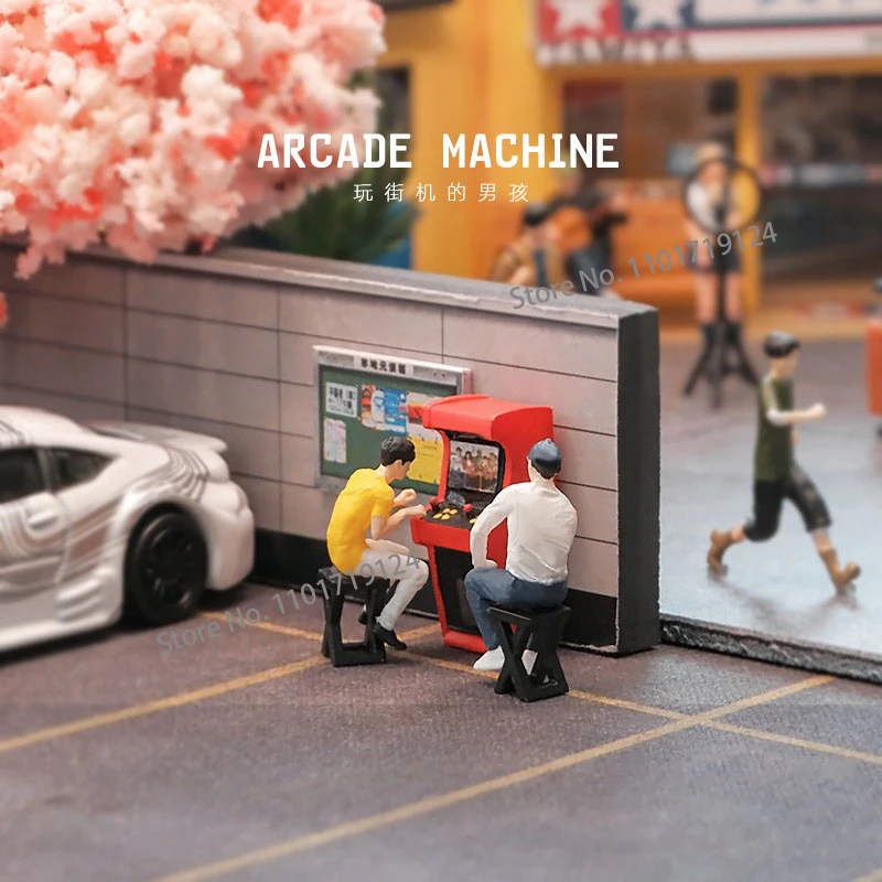 Miniature Figure Model For Arcade Game Diorama - Scale 1/64 Or H0 1/87