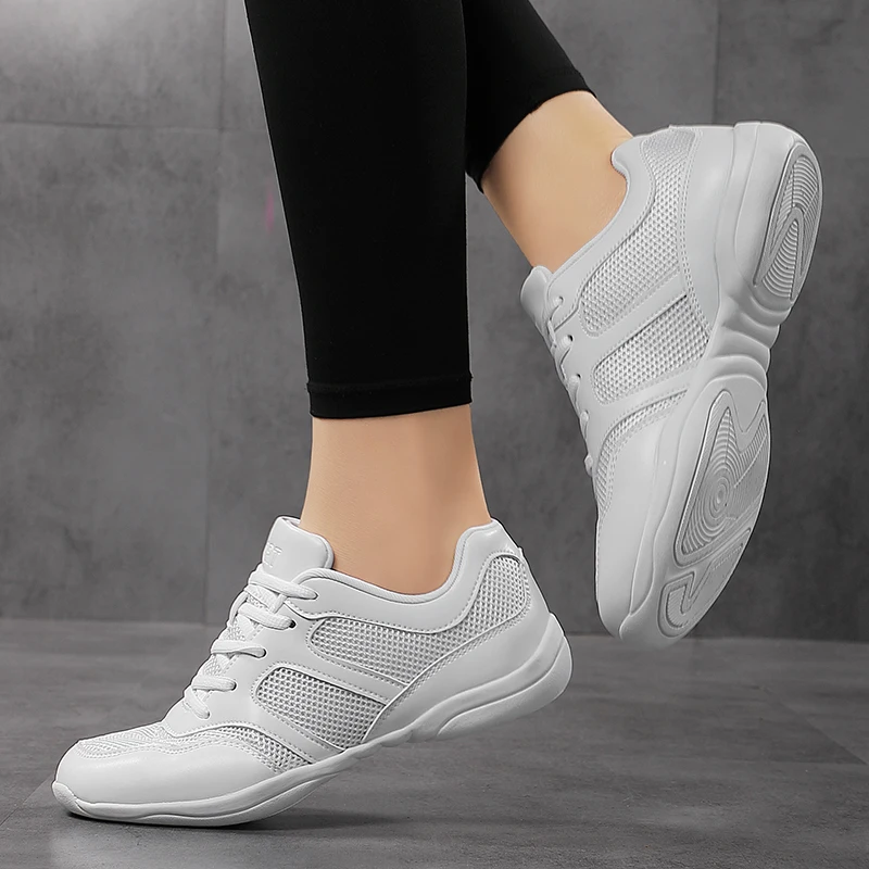 Marwoo Girls cheerleading shoes, children's lightweight aerobics shoes, training competition sports shoes 2128