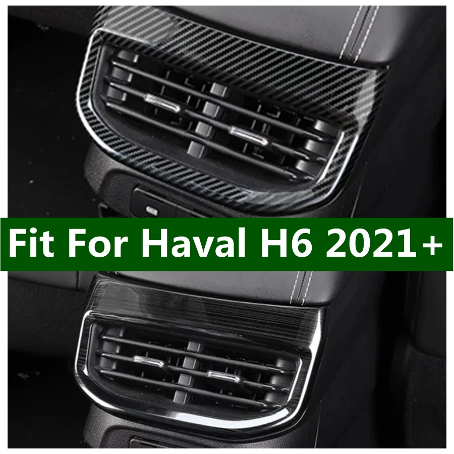 

Rear Seat Console Air Conditioner Outlet Frame Cover Trim Garnish Stickers Car Styling Accessories Fit For Haval H6 2021 2022