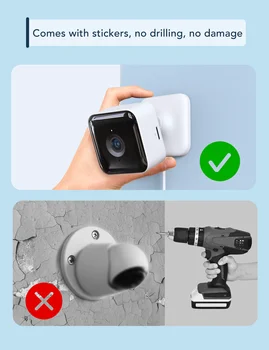 GNCC C2 Indoor Security Camera Dog Camera 1080P Motion Detection, 2-Way Audio Siren, Night Vision, Works w/Alexa & Google Home 3