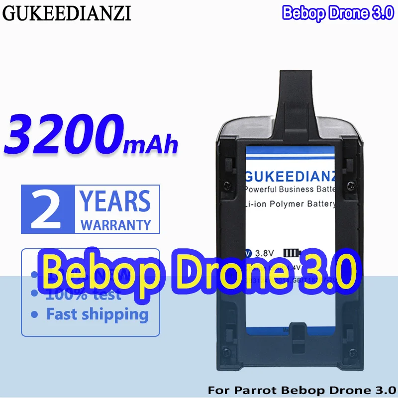 Batteria Lipo Aggiornata Gukeedianzi Ad Alta Capacità 3200Mah Per Drone Pappagallo Bebop 3.0 Per Backup Drone Esterno