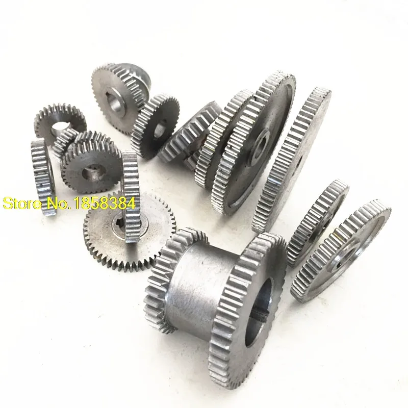 17pcs/set mini lathe gears , Metal Cutting Machine gears , lathe Accessories for 0618 Lathe Fozhu Machine