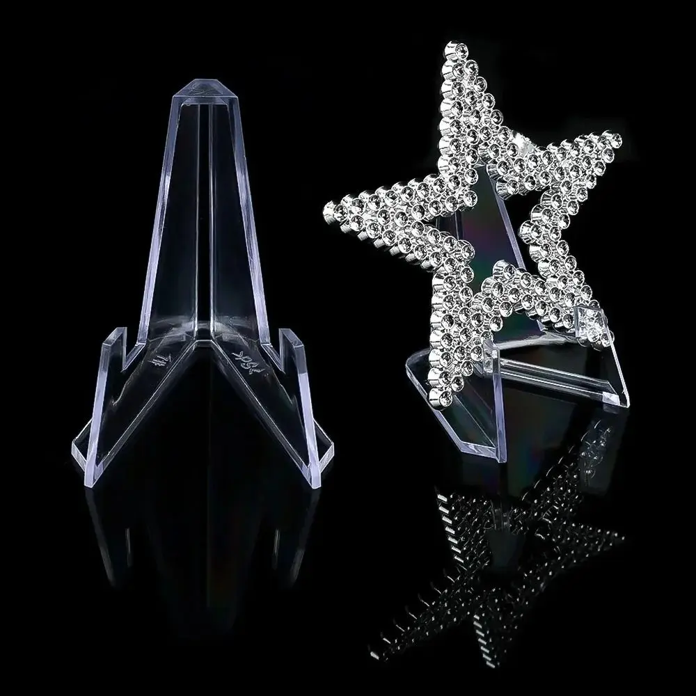 10/20Pcs Clear Acrylic Coin Display Stand Holders Small Easel Rack Card Commemorative Challenge Coin Capsule Holder Support