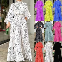 TRAF Autumn Fashion Back Zipper Jumpsuit Women's Casual Long Sleeve Tie Knot Strap Jumpsuits Loose Wide Leg Pants Streetwear