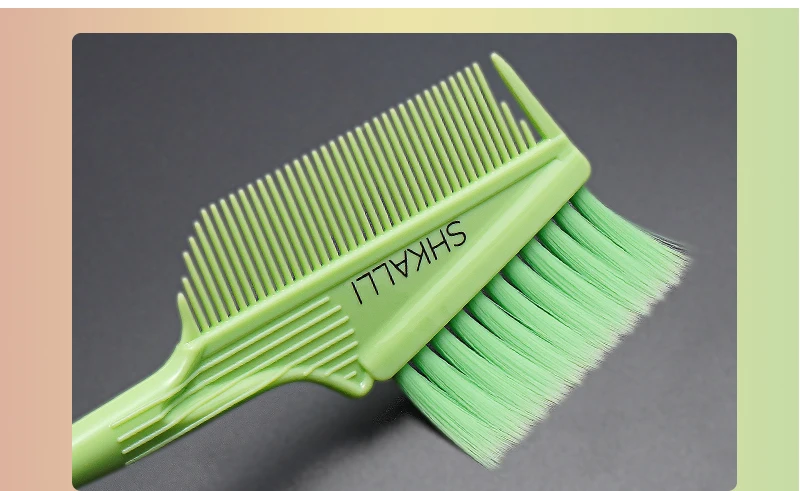 Glitzernder Haarfärbe-Pinsel, stilvolle weiche Borsten, professionelles Salon-Haarfärbe-Werkzeug, Haarfärbepinsel – Detail 4