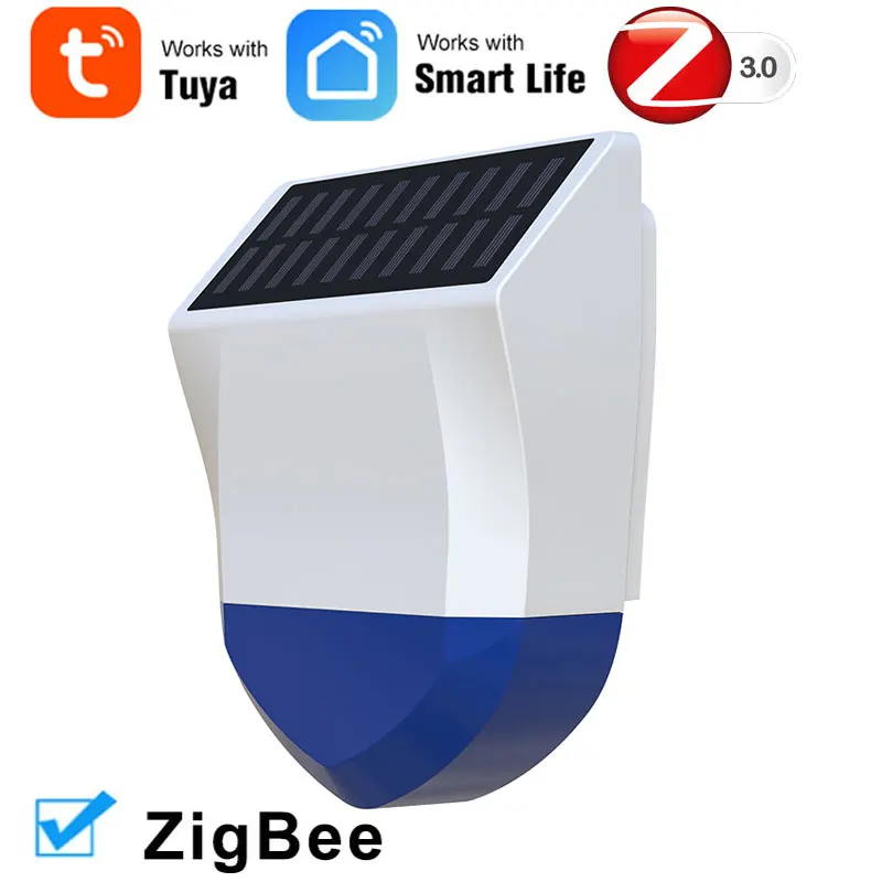

Tuya Zigbee, домашний уличный звук, фотозвуковая сирена, датчик, питание от солнечной батареи