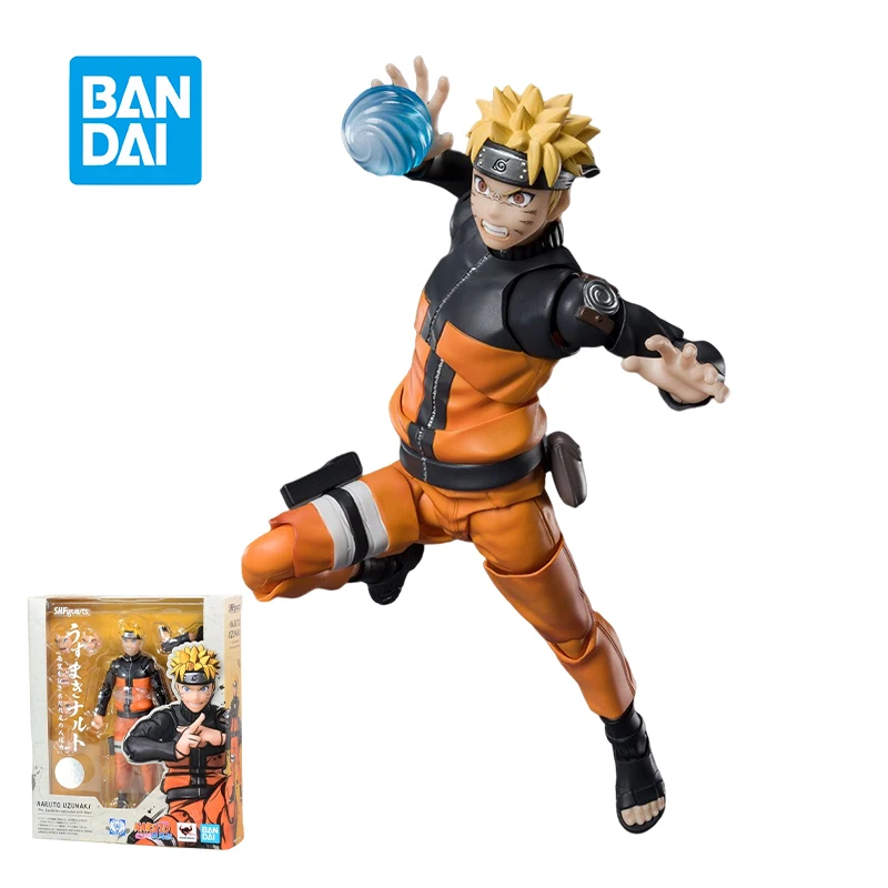 

In Stock 15Cm Original Bandai Shf Naruto Anime Figure Uzumaki Naruto 2.0 Action Figure Pvc Doll Model Toys Collect Decoration