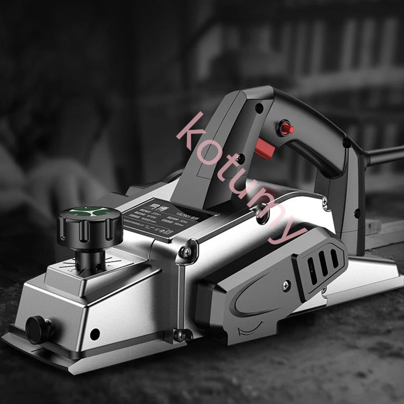 220V Electric Planer Portable Planer  Electric Saw Carpenter's Plane Woodworking Power Tool Handheld Wood Cutting Tool 6