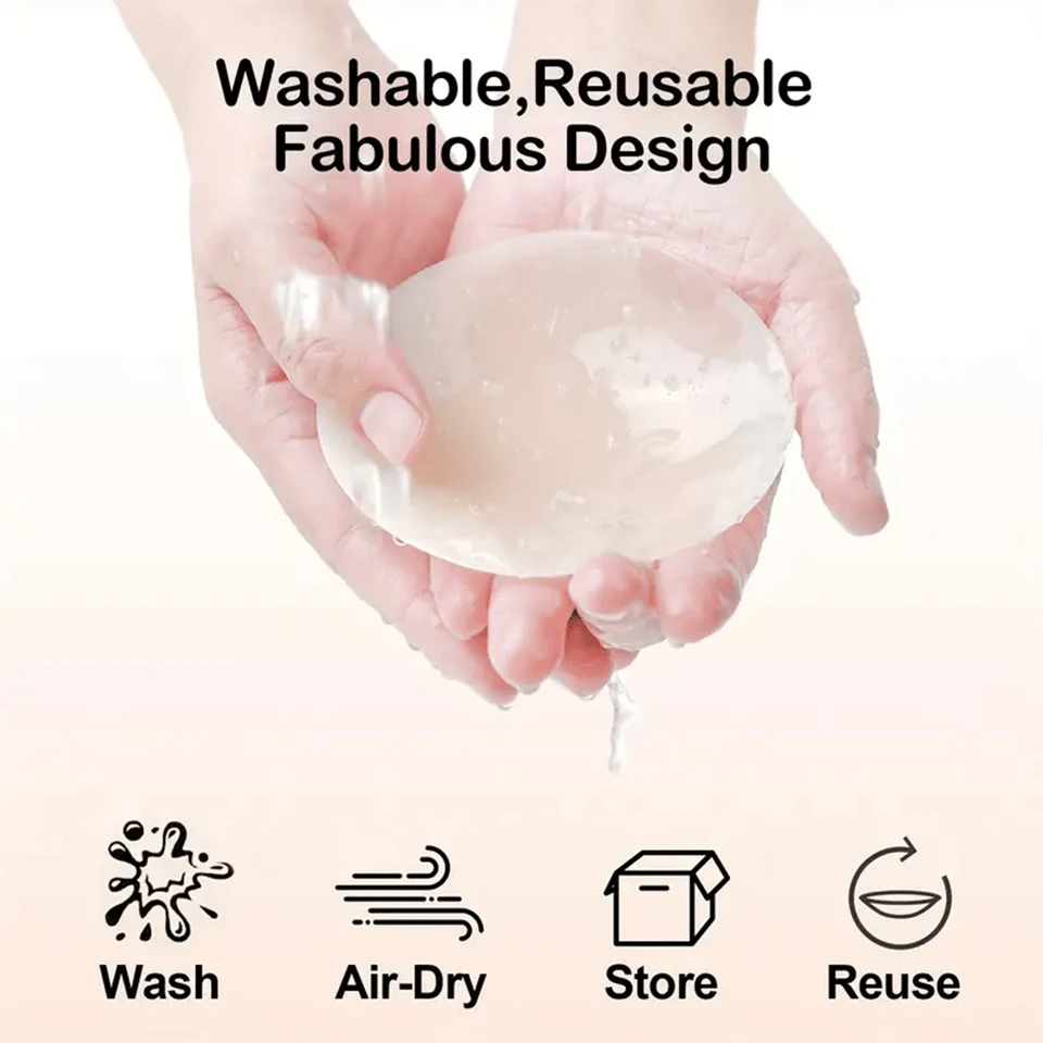 Reusable Opaque Silicone Nipple Cover Self Adhesive Invisible Breast Pasties Invisible Sticky Bra Chest Stickers Boob Tape