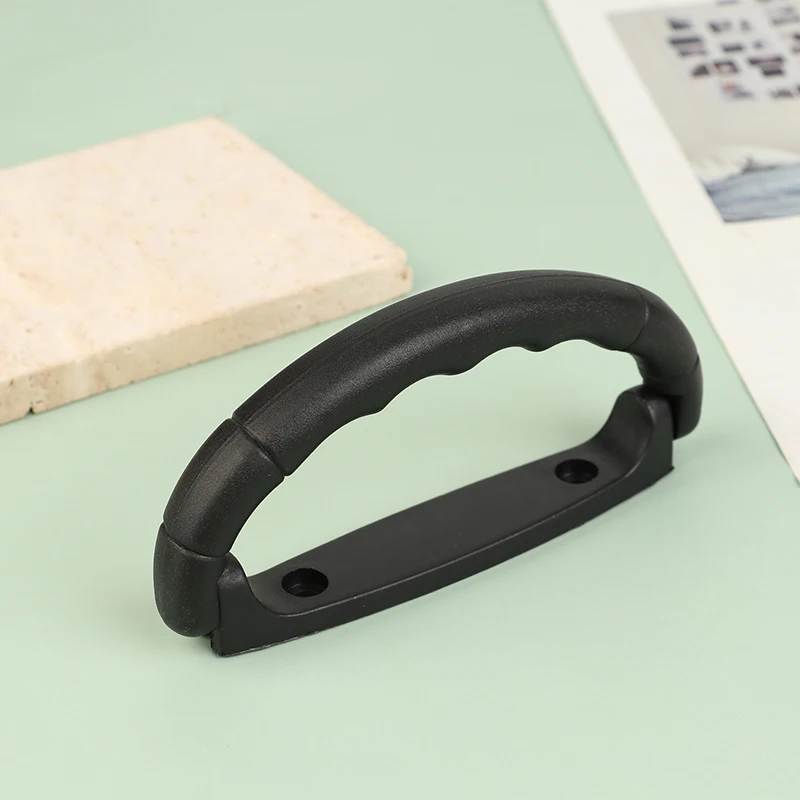 Black Plastic Luggage Handle 2pcs Suitcase Strap Pull Air Case Carrying Air Bag Grip Anti-Slip Knob Box Replacements plastic luggage handles