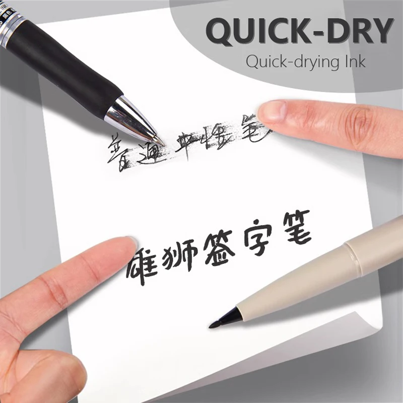 3 Colors/Set Black Red Blue Sign Pen 1.0mm Sketch Drawing Marker Pen for Teachers Correcting, Students Drawing, Art Line Marking