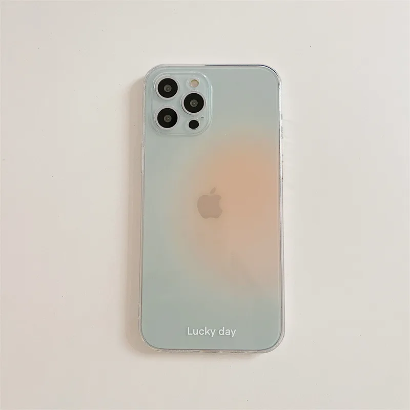 13 pro max case Retro Gradient Sweet transparent art Shockproof Phone Case For iPhone 13 11 12 Pro Max Xr Xs Max 7 8 Plus X Case Cute Soft Cover iphone 13 pro max case clear iPhone 13 Pro Max