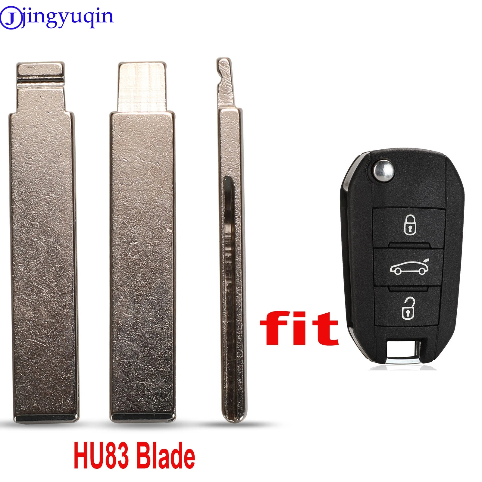 

jingyuqin 150pcs Remote Replacement #99 Car Key Blade Peugeot 508 301 3008 408 For Citroen Elysee C3 C4L Folding Flid