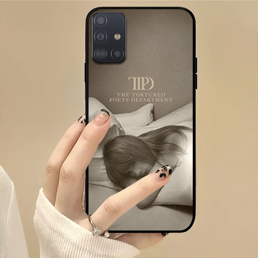 thumbnail image 1 of Funda para teléfono Singer T-Taylor S-SwiftS TTPD para Samsung S22 S23 A73 A72 A71 A54 A53 E ULTRA Color Soft Shell, 1 of 4