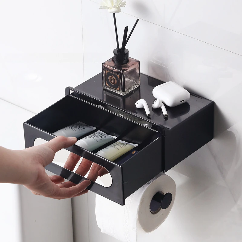 Drawable Tissue Box Toilet Tissue Rack Toilet Paper Rack Non Perforated drawable-tissue-box-toilet-tissue-rack-toilet-paper-rack-non-perforated