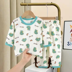 Adorable Bear Print Baby Clothing Set - Long Sleeve Pullover & Pants - Kids' Cotton Casual Outfit - 100 fit 2-3 years (A Style A)