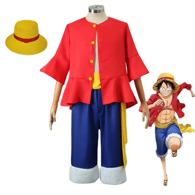 Anime Straw Hat Boy Luffy Cosplay Costume Gear 5 Nika Luffy Cosplay Clothes  Kimono Set Christmas Halloween Adult Suit With Wig