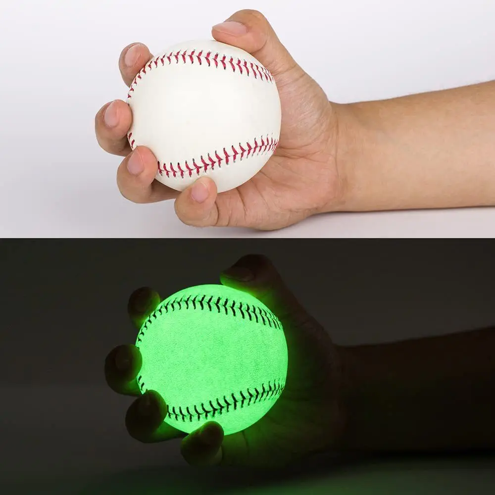 

Official Size Light Up Baseball 9 Inch Night Practice Luminous Baseball Noctilucent Light Special Leather