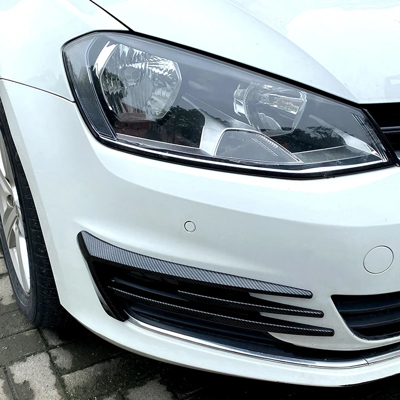 Frontstoßstange Nebelscheinwerfer Gitter für Golf 7 MK7 2014 2015 2016 2017 2018 2019 Nebelscheinwerfer Augenbrauenabdeckung Trim – Detail 4
