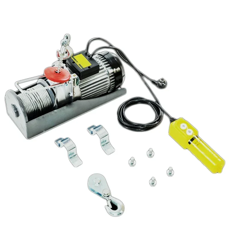 12m 20m 30m Micro Electric Hoist 220V Crane Household Small Lift Hoist 1 Ton / 0.5T Winch Decoration Crane electric hoist