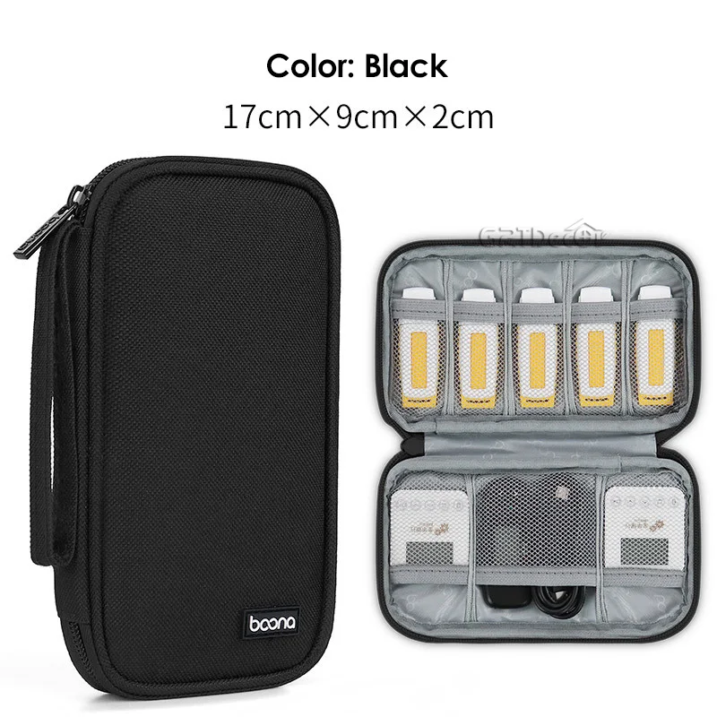USB Flash Drive Storage Organizer - Dustproof Tech Accessories Pouch with 22 Compartments