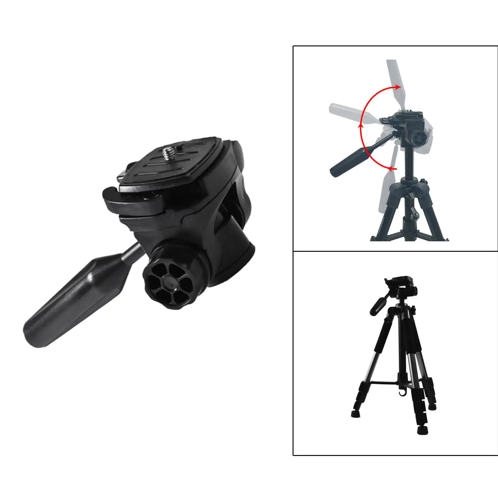 Camera Tripod Head 3/8" 1/4"Thread Compact Panoramic for Tripod tripod ball head camera panoramic head
