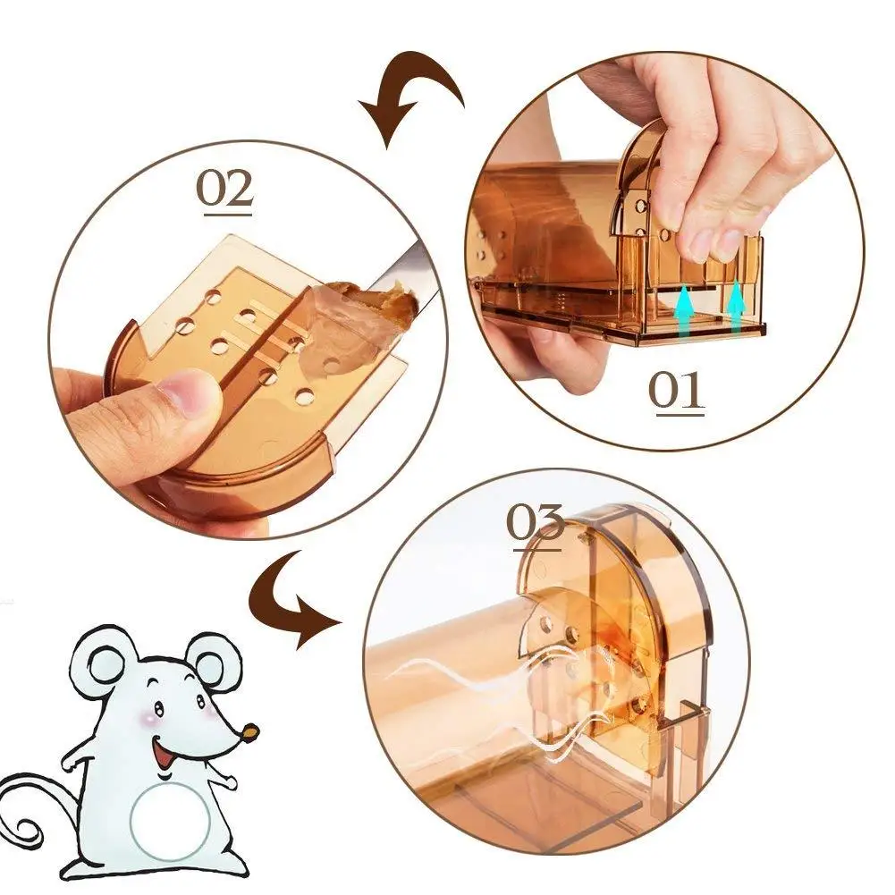 2pcs Humane Mouse Trap, Mousetrap Catcher, Catch And Se Mouse Traps That  Work, Mice Trap No Kill For Mice