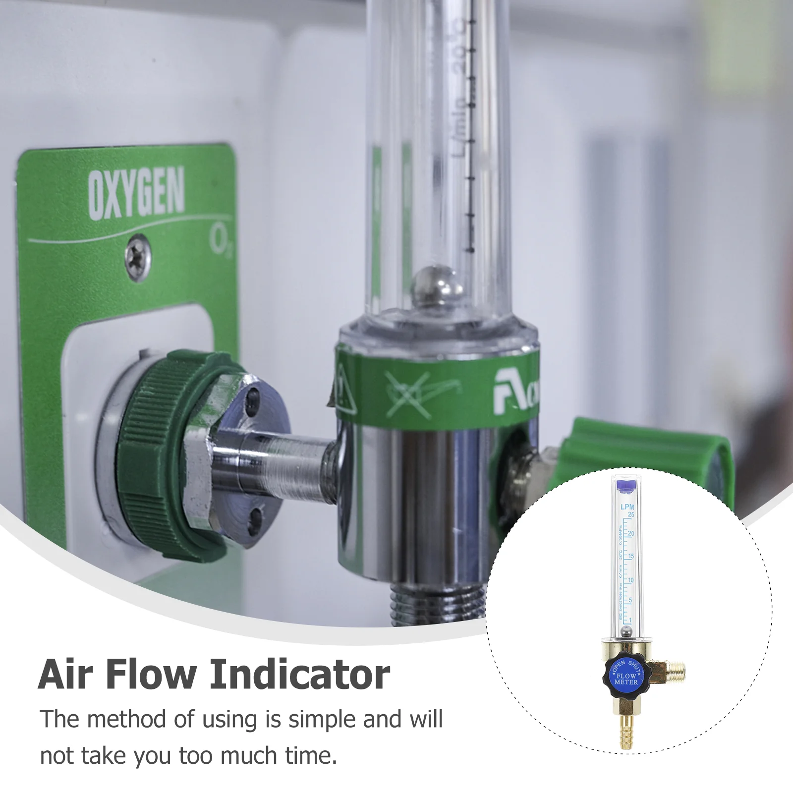 Flowmeter Regulator Gas Carbon Dioxide Tire Air Indicator for Nitrogen Ppe Argon CO2