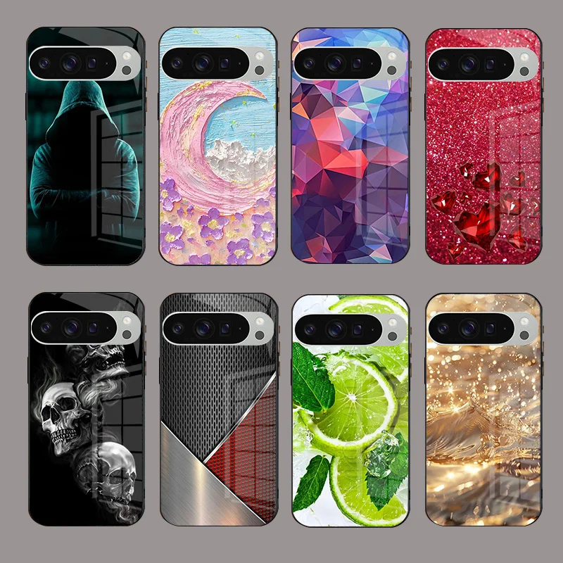 Luxury Tempered Glass Phone Case Cover with Enhanced Protection
