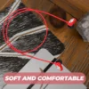 2Pcs Devices Noise Cancelling Ear Plugs Headphone Lanyard Earplugs Earphone Silicone Rope Earpiece for Outdoor Anti-lose 2