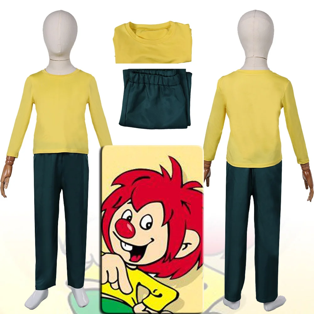 

Мультяшный мастер Ederund Косплей Pumuckl ролевые игровые костюмы Маскировка Хэллоуин Карнавал фантазия Костюм для детей мальчиков девочек