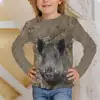 Long T-shirts Jungle Camouflage Animals Summer kids clothing 3D Print Kid T Shirt Fashion Casual Cartoons T-shirt Boy Girl Tops 5