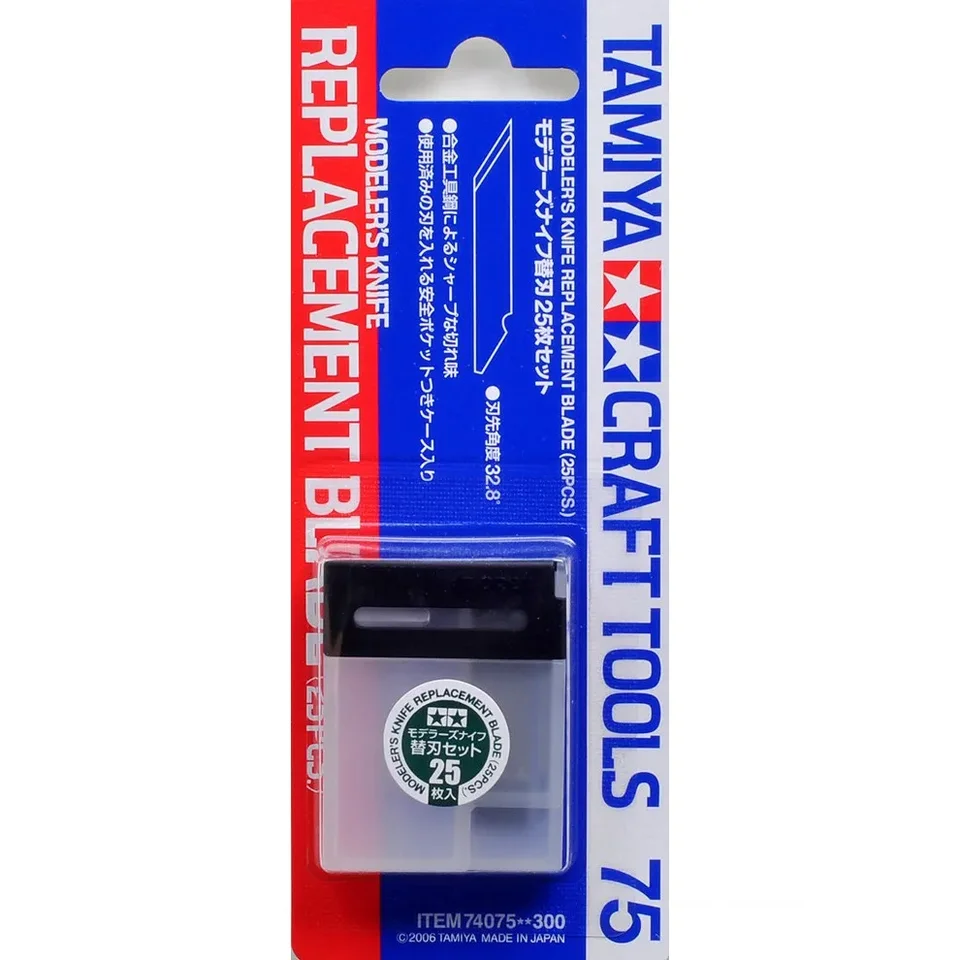 タミヤ74075-モデルナイフの交換用ブレード,25個,ペンチ - AliExpress