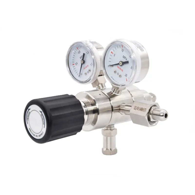 

New Arrival Gas Regulating Valve two 2-stage dual stage co2 gas Hydrogen Proportional Argon Air Pressure Regulator