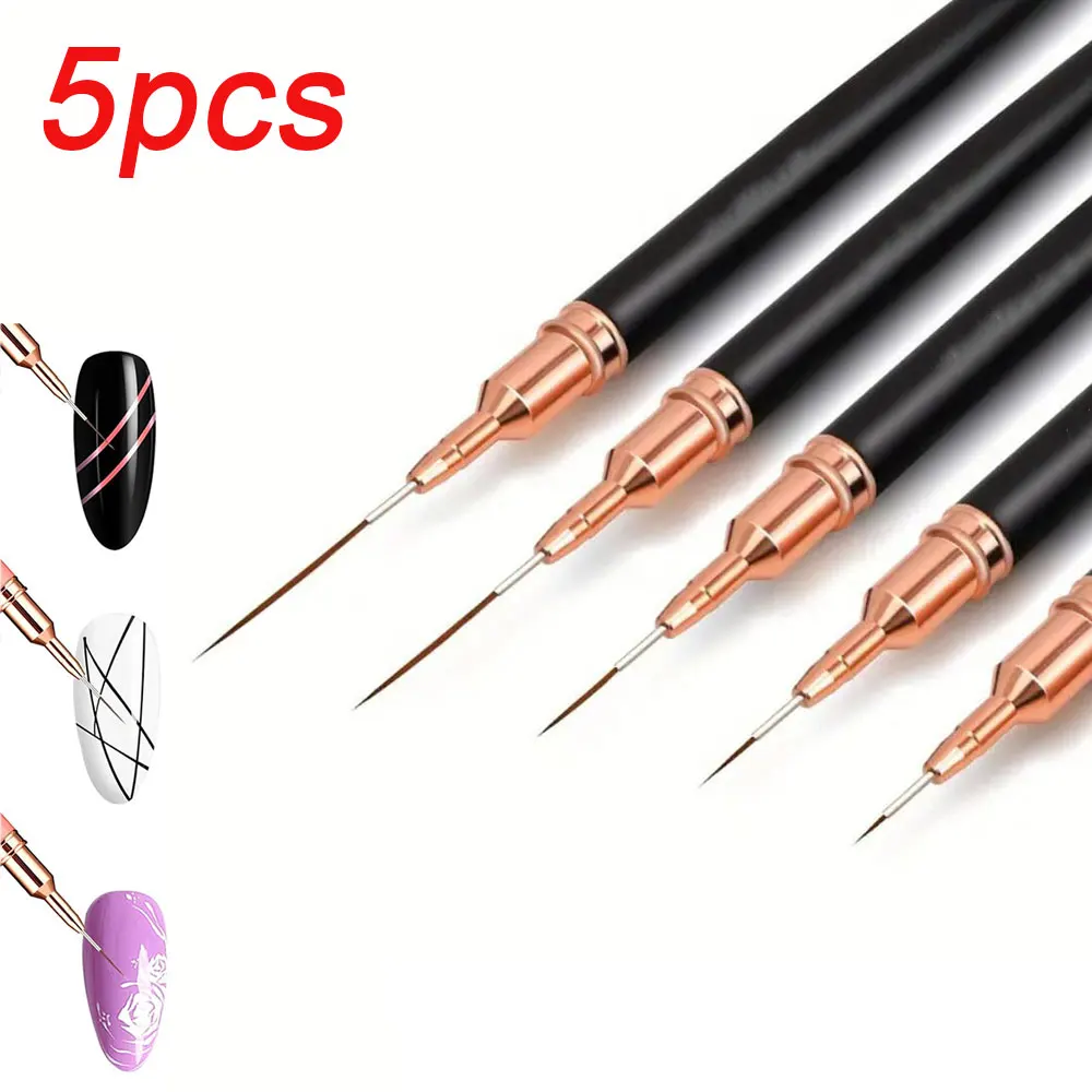 Acrylic Nail Brush Set - Professional 3-Piece Kit for Nail Art and 3D Carving