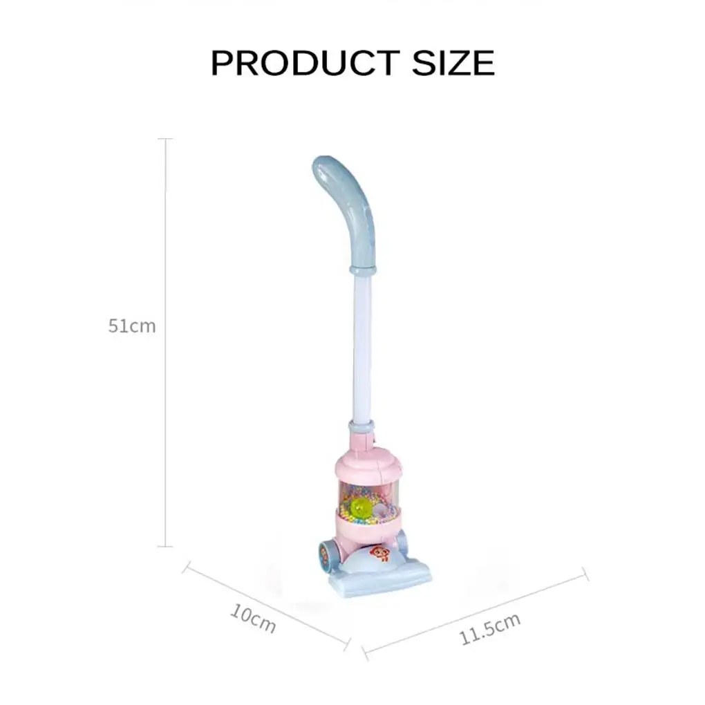 Vacuum Cleaning Toy Interesting Lightweight Waterproof Plaything Durable Vacuums Clean Toys for Home Kindergarten Red 6