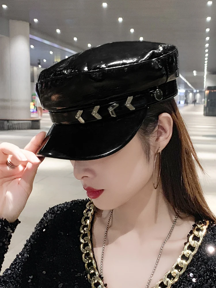 ゆ*ー様 ニューヨークハット　ラムスキン　ビッグアップル　キャスケット　ニュース ニューヨークハット ラムスキン ビッグアップル キャスケット