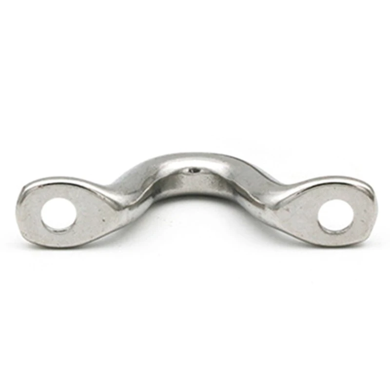 Marine Accessories Marine Eye Plate Marine Hardware 10PCS M5 304 Stainless Steel Pad Eye Strap Boat Door Handle Pull Door Hardware Knob Handle