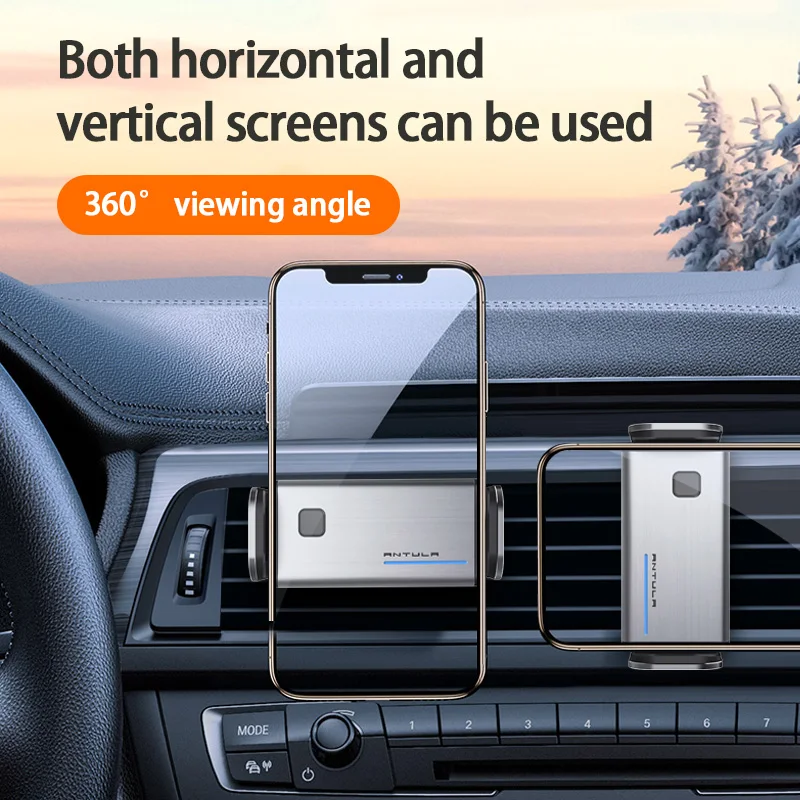 

Car Invisible Mobile Cell Phone Holder Wireless Charger for Air Vent Mount Fast Charging For iPhone 13 14 Support Xiaomi Huawei