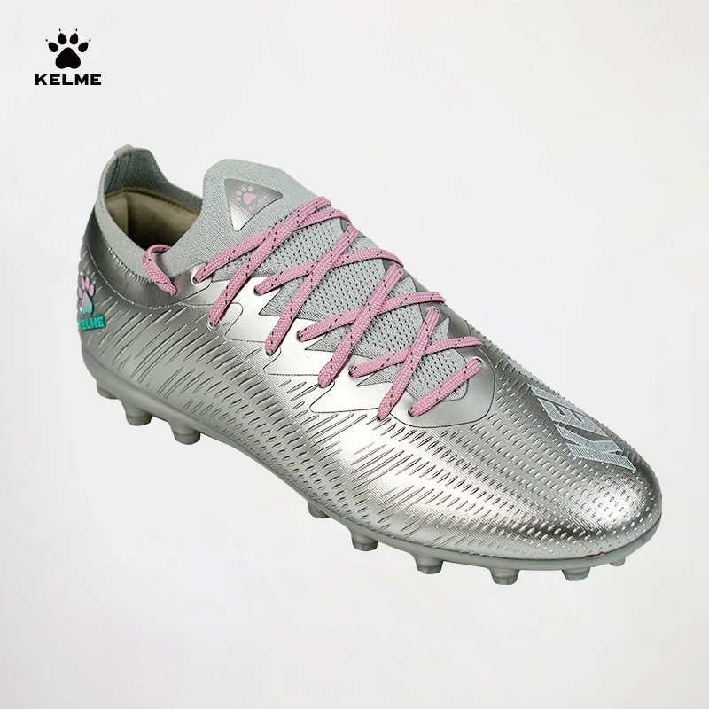 KELME Man MG Soccer Shoes Artificial Grass Slip-Resistant Cushioning Training Football Shoes Futsal Match Sneaker Football Boot