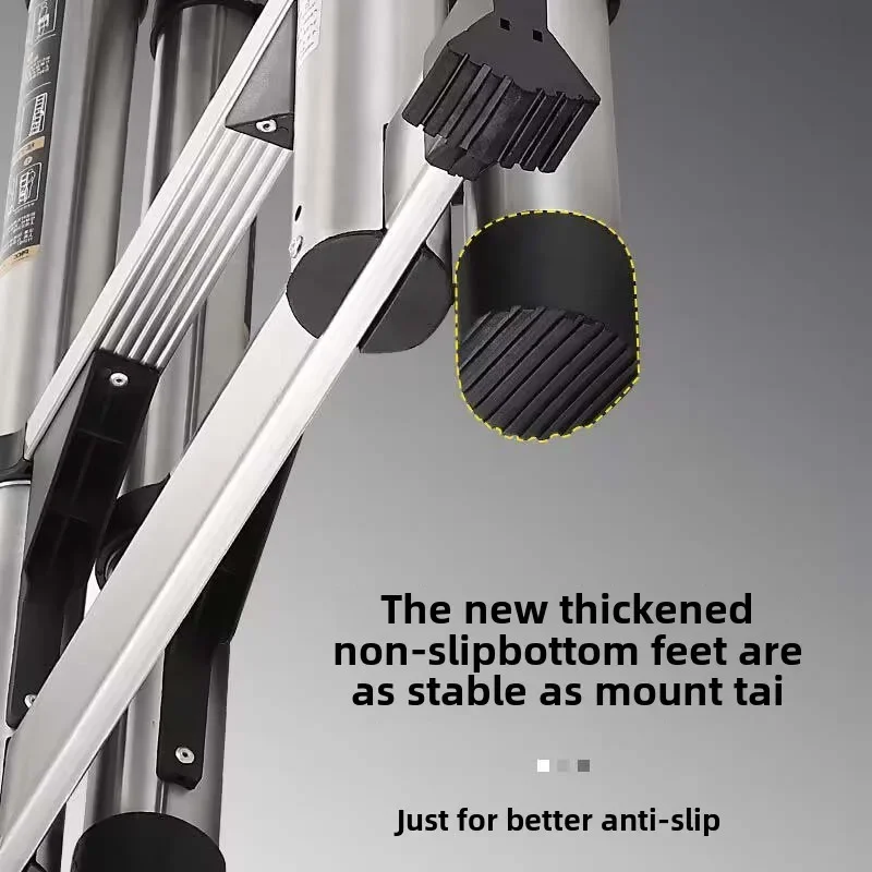 Multifunctional Stainless Steel Telescopic Ladder Portable Folding Ladder Herringbone Engineering Lifting Step